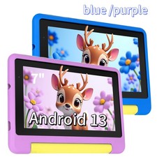 7 inch Kids Tablet Android Tablets 32GB 64GB ROM with Shockproof Touch Blue  Pink