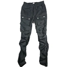 EPTM The Perfect Example Pants Men XL-36 Cargo Parachute Bungee Baggy Sweatpants