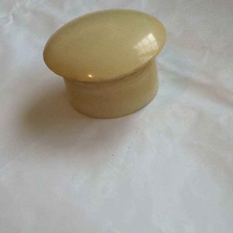 Vintage French Ivory Pyralin Celluloid Vanity Trinket Pill Box