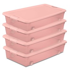 Sterilite 56 Qt Wheeled Under Bed Storage Con...