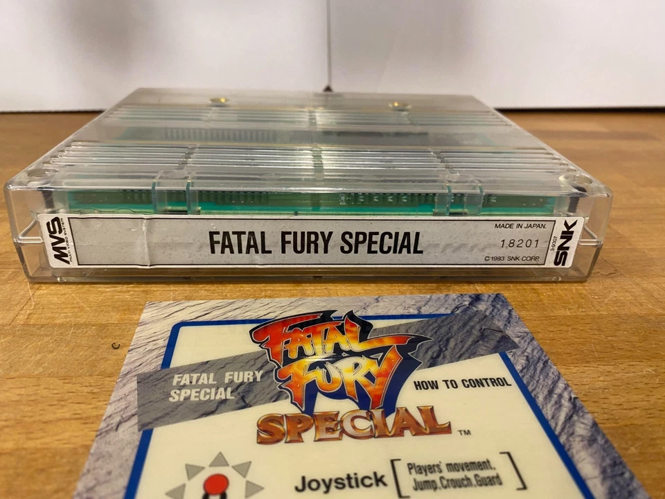 Mvs Neo Geo  Fatal Fury Special Cassette and English Marquee Serial 18201 - Image 2 of 4