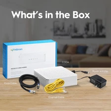 Hitron CODA DOCSIS 3.0 3.1 Cable Modem works with Spectrum, Charter, Xfinity