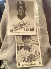 Bo Jackson And Bret Saberhagen Kansas City Royals Autographed Pictures