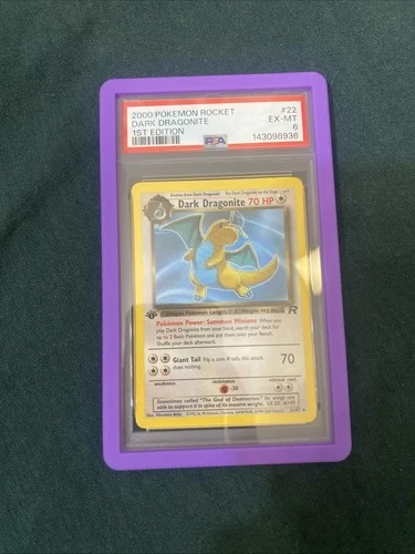 2000 Pokemon Rocket Dark Dragonite 1st Edition PSA 6 Non Holo