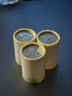 Lot of 3 Kennedy Halves Unsearched Bank Rolls - 20 Coin Roll