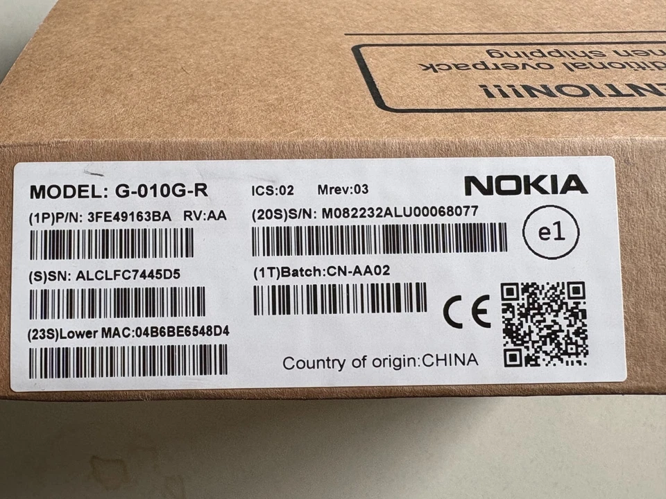 Nokia-ONT G-010G-R Openreach Glasfaser GPON Terminal - Bild 2 von 2