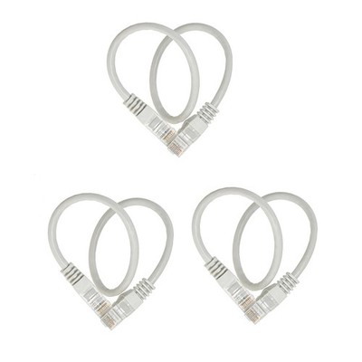 3 Pcs Cat 6 Ethernet Cable Braided 650Mhz CAT6 Network Cord RJ45 LAN Cables 3 FT