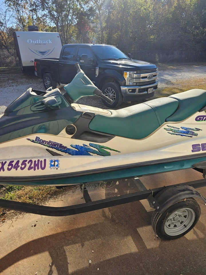 1997 SeaDoo GTX 11' w/ Trailer - Image 4 of 4
