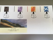 GB STAMPS RARE MACHIN / DEFINITIVE FIRST DAY COVER 2003 SCOTLAND MARGIN LINE
