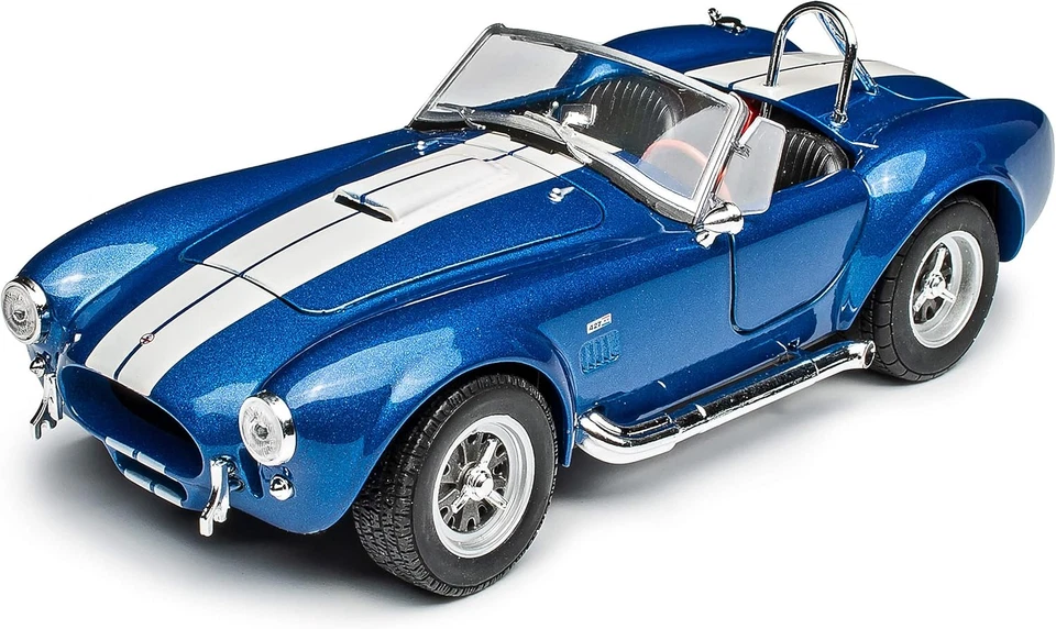 Shelby 1965 427 Cobra SC Blau Offen 1/24 Modell Auto - Immagine 3 di 4