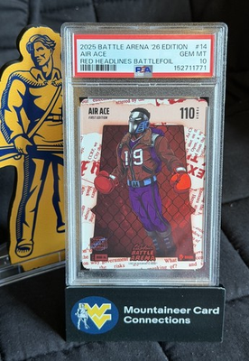 #ad ACE BAILEY Air Ace 2025 Bo Battle Arena Headlines BRAWL Battlefoil PSA 10 $85.00