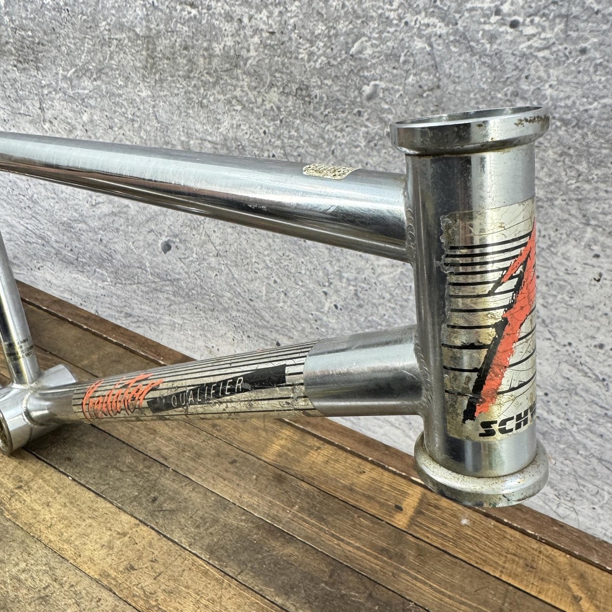 Vintage Schwinn Predator Qualifier Old School BMX Frame 80s Chrome