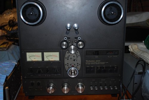 TECHNICS Open Reel Deck RS-1500U Black Tested From Japan