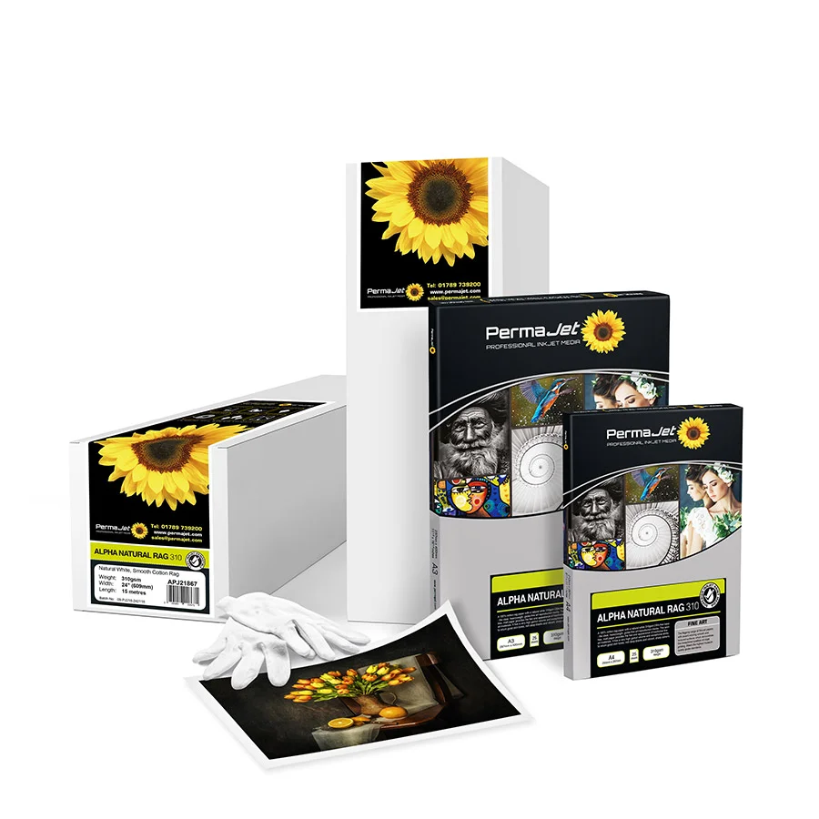 PermaJet Alpha Natural Rag 310 - A3+ Photo Paper - 25 Sheets - 21833