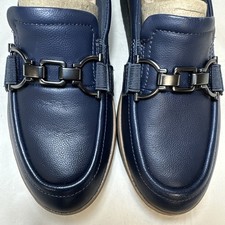 Clark s Navy Leather Loafers Size 8 NWOB