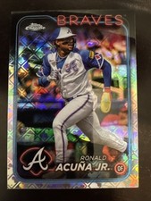 RONALD ACUNA JR. 2024 TOPPS CHROME LOGOFRACTOR BASEBALL BRAVES #250