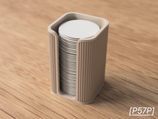 Cotton Pad Holder Dispenser | Modern Japandi Bathroom Organiser