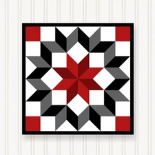 Barn Quilt Square, 8 Sizes, Outdoor & Indoor Wall Art, Home Decor, BQ103-02