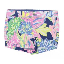 Lilly Pulitzer Women's Size 4 Tropical Print Denim Shorts