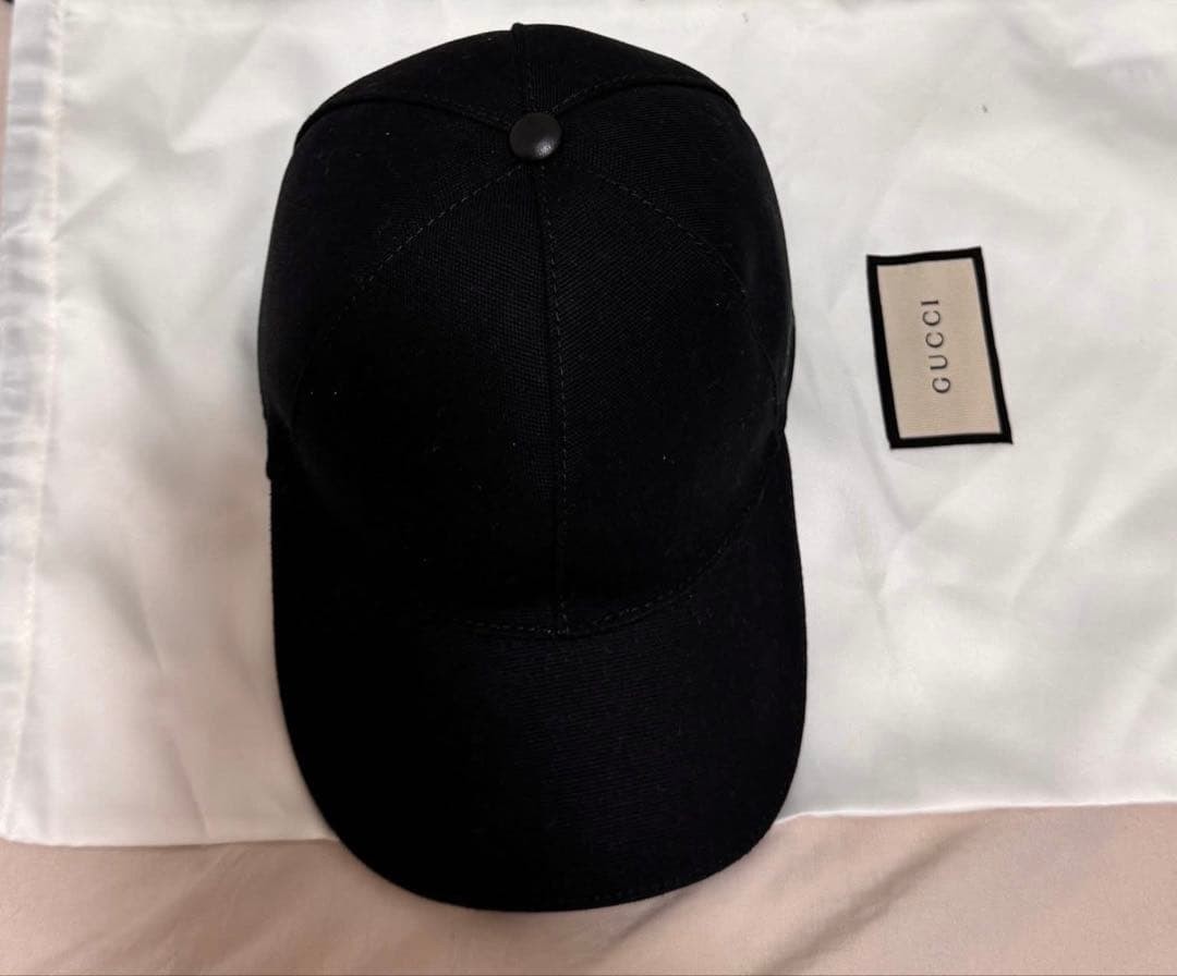 Gucci Hat Cap Baseball Cap Black Size S Women Authentic thumbnail 8
