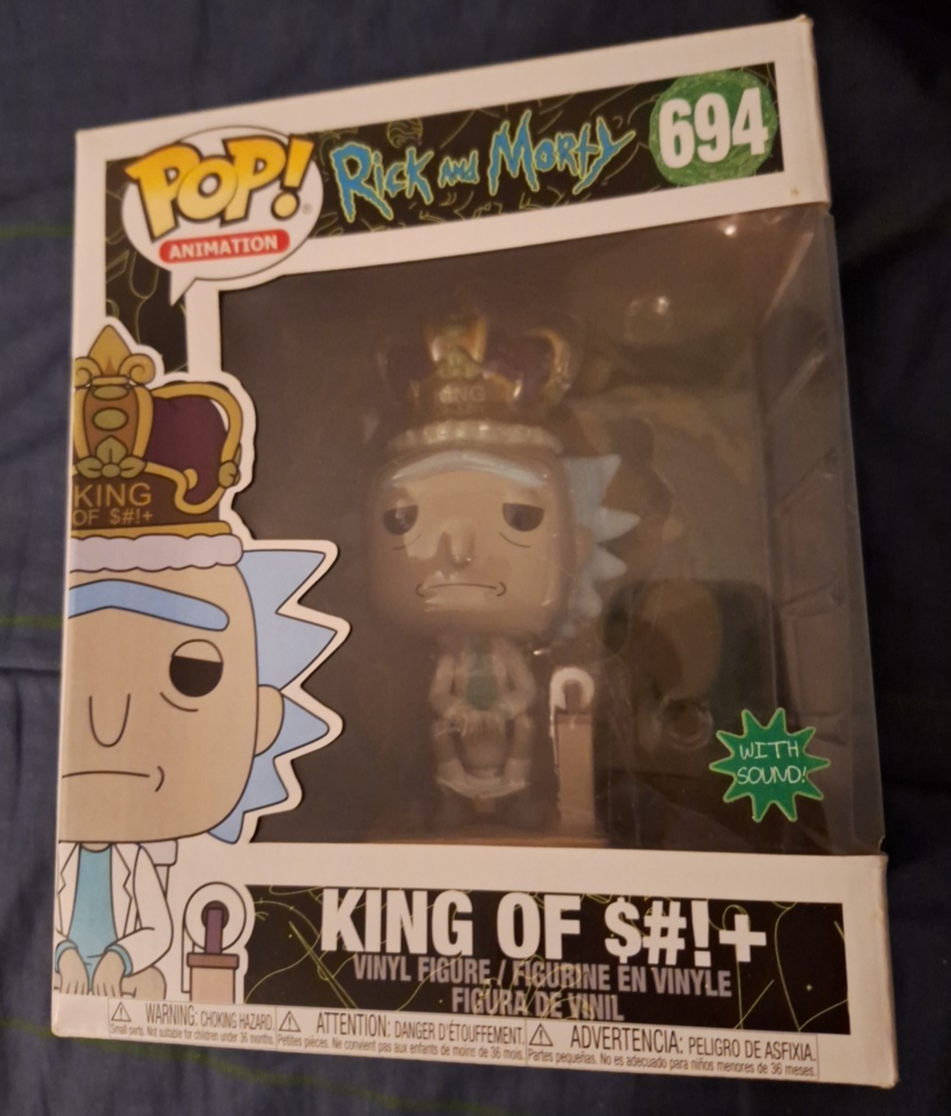 Funko Pop! Deluxe: Rick and Morty - King of S#!+ #694 for
