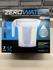Zero Water Pitcher, 7 cup, Includes Water Meter, NEW, No Filter