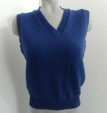 Northern Isles Blue V-Neck Sweater Vest Size M NWT Made in USA