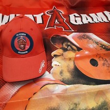 MLB LA Anaheim Angels #27 VLADI GUERRERO What A Game Banner & fans Hat