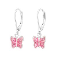 Schmetterling Kinder OhrhäNger Ohrringe 925 Silber MäDchen Ohrstecker Schmuck