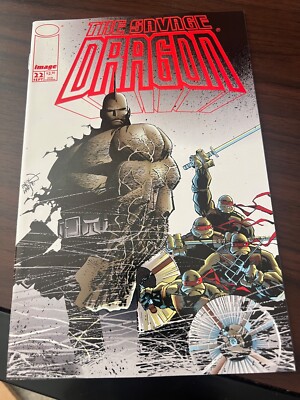 SAVAGE DRAGON #22 Image Erik Larsen Teenage Mutant Ninja Turtles VF/NM 1995