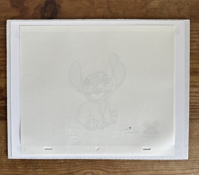 Disney Lilo & Stitch Signed Daniel St. Pierre Stitch Sketch