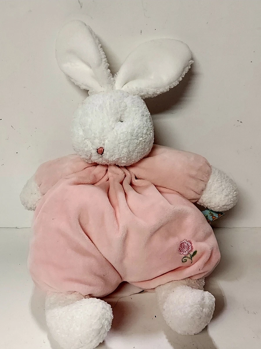 Baby Plush BUNNIES BY The BAY White PINK Baby RABBIT Blossom Stuff Animal Doll