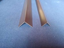 PLASTIC ANGLE CORNER TRIM RIGID STRIP  GREY ANTHRACITE 1 METRE 7mm,  25mm & 38mm