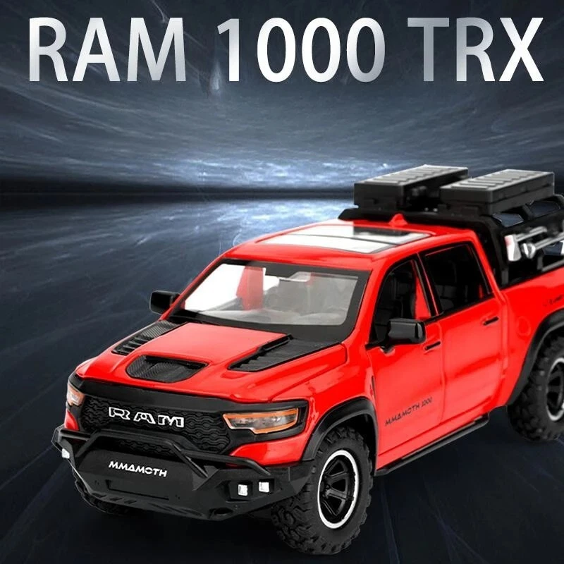 1:32 Dodge Ram TRX Metall Legierung Auto Modell Sound und Licht, Geschenk - Bild 2 von 4