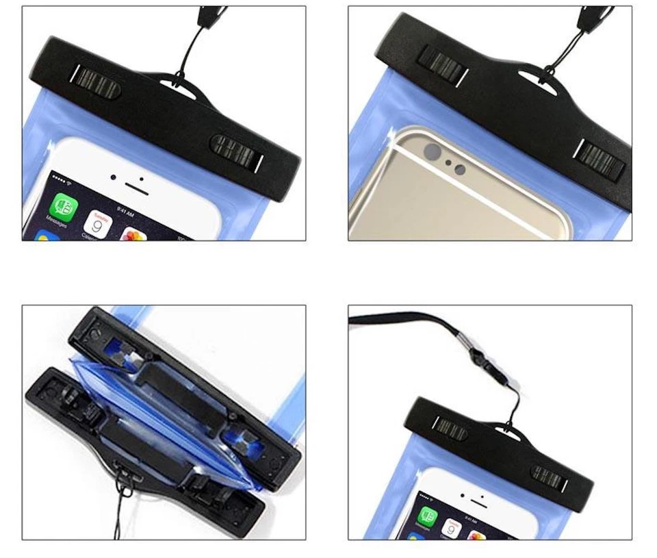 Waterproof case bag Pouch universal Phone for iPhone 4 5s 6 plus 7 8 X Samsung - Image 4 of 4