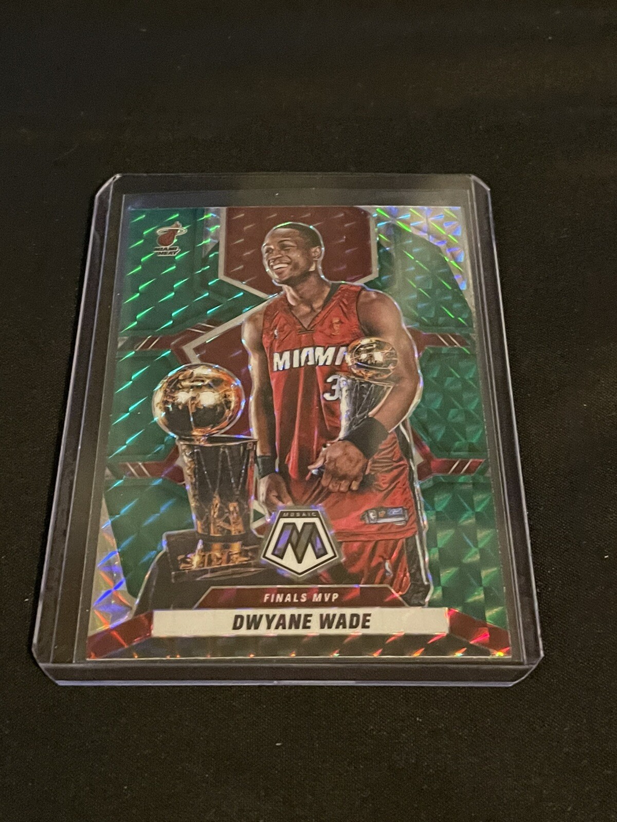 2021-2022 Panini Mosaic Dwayne Wade Green Mosaic #299
