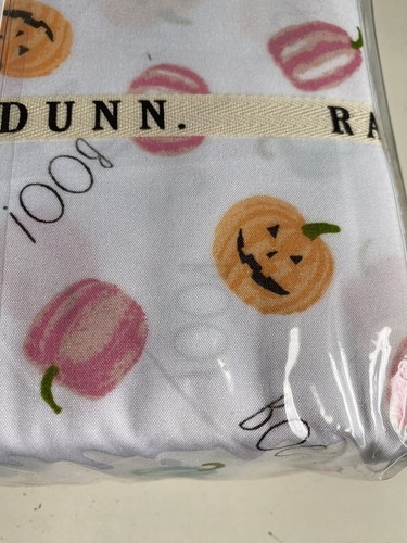 Rae Dunn Pumpkin Pastel Jack O Lantern BOO Halloween Full Size Sheet Set NEW - Picture 3 of 14