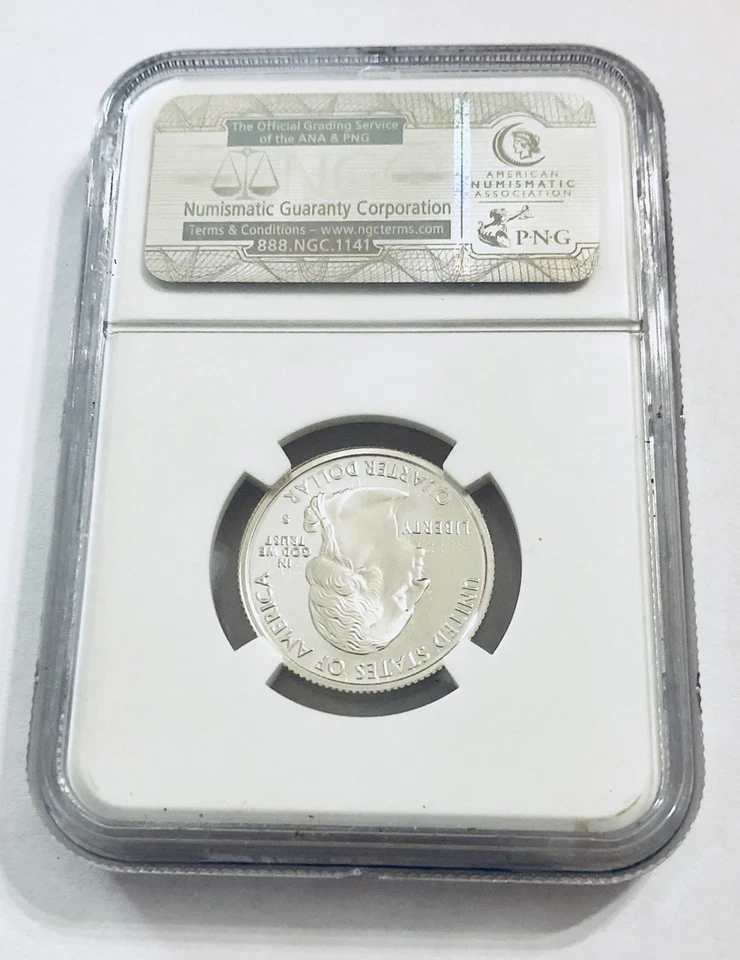 2001 S Silver 25C VERMONT State Quarter NGC PF70 ULTRA CAMEO Brown Label - Image 2 of 2