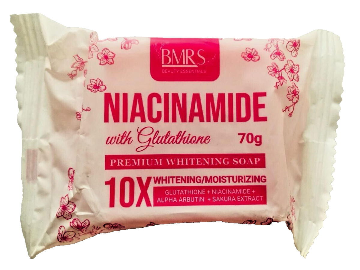 bmrs niacinamide with glutathione soap 3 Soap BMRS Niacinamide with Glutathione Premium Whitening Soap 70g