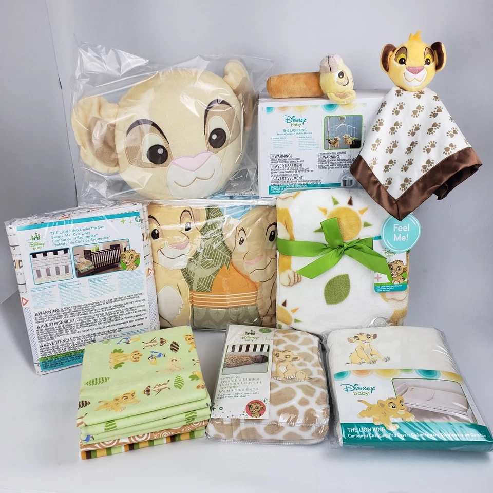 The Lion King: Jungle Fun 15 peças. Conjunto de berço da Disney Baby - Imagem 2 de 4