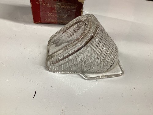 NOS Vintage 1941 41 PLYMOUTH Parking Signal LIGHT LENS GLASS Nice! - Picture 6 of 8