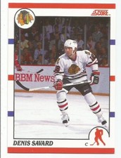 DENIS SAVARD 1990-91 SCORE BILINGUAL CARD NM-MT CONDITION