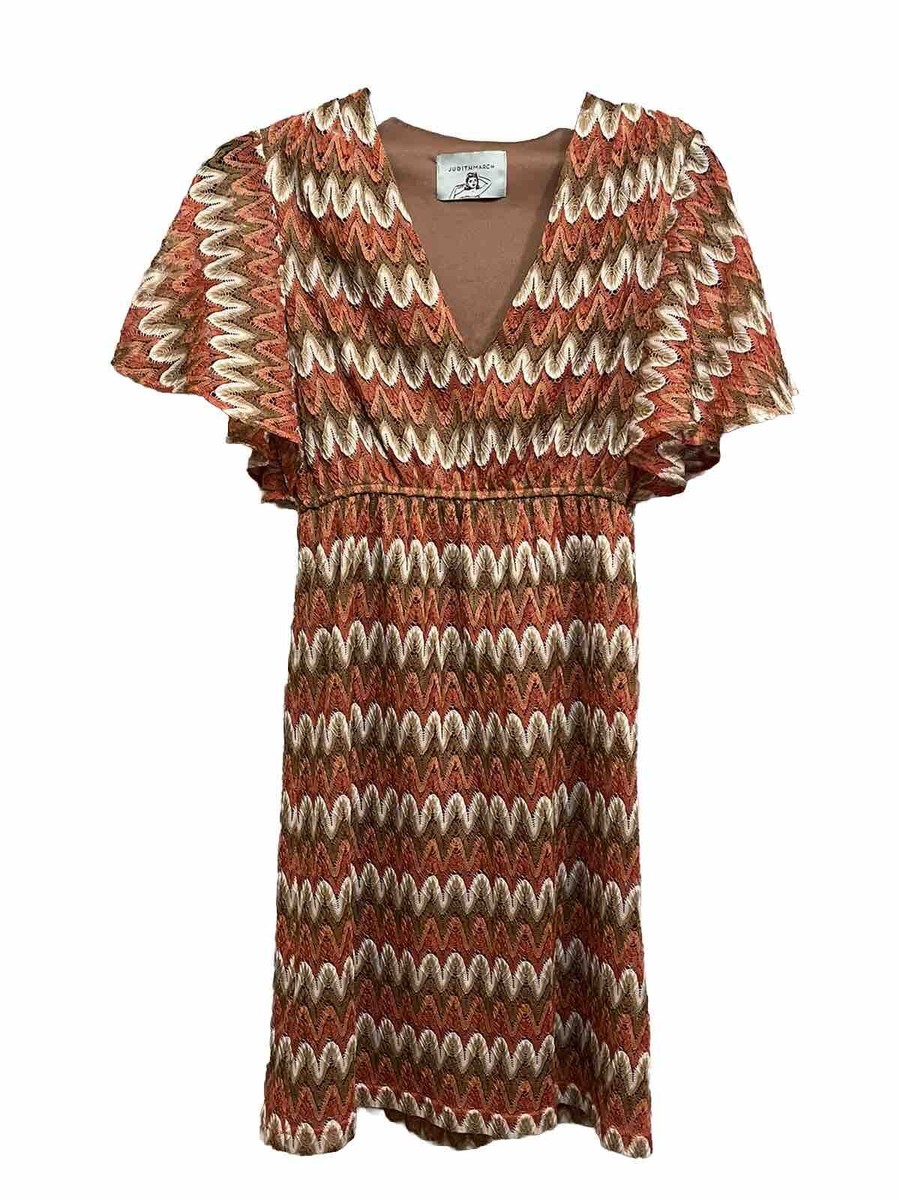 Judith March Dress Small Chevron Print Short Style | eBay