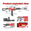 thumbnail 2  - AK47 FULLY AUTOMATIC Foam Dart Gun Boy&#039;s Toy Guns Fortnite Style Elite Strike