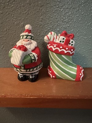 Fitz & Floyd Christmas Stocking Stuffers Salt & Pepper Shakers