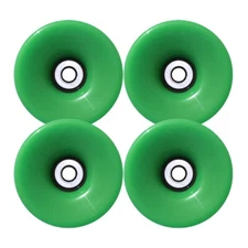 76mm GREEN Longboard Skateboard Wheels Abec 9 Bearings