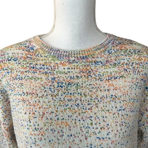 ZARA Knitwear Fancy Collection Winter Crewneck Sweater Girl SZ 14 Colorful Knit - Picture 2 of 8