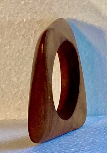 Bracelet Manchette Sculpture Catherine Noll – Ébène Et Palissandre, Vintage France