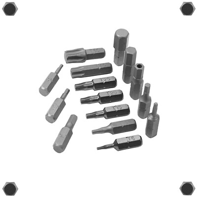 Bit Bits TORX Innensechskant TX 6-50 mm  2-8 mm CrV, Edelstahl u. S2 1/4'' 25 mm