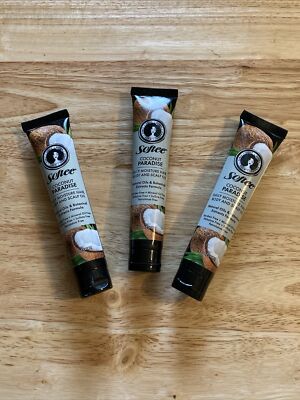 Softee Brazilian COCONUT PARADISE Daily Moisture Hair Body Scalp Oil 1.5oz 3PK!